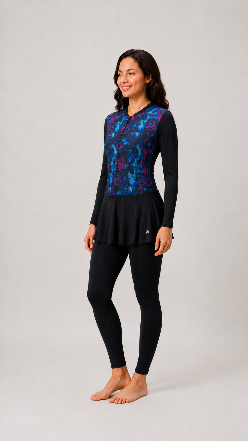 Women’s printed full body zipper swimwear | Arroline – My Store