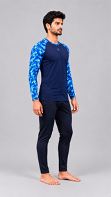 MENS LONG SLEEVE PRINTED SUN TOP