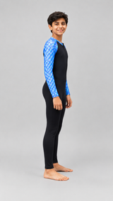 BOYS BODY SUIT WITH PRINTED SLEEVES