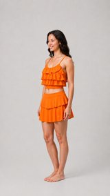 WOMENS TWO PIECE SKIRTINI SWIMWEAR