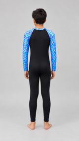 BOYS BODY SUIT WITH PRINTED SLEEVES