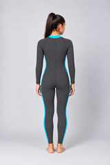 GIRLS TWO-TONE FULL BODY SWIM SUIT