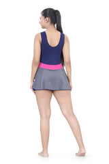 WOMENS ROUND NECK BOYLEG SWIMWEAR