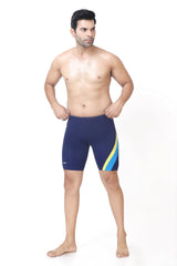 MENS TWO-TONE DOUBLE STRIP SWIM JAMMER