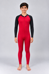 BOYS BODY SUIT WITH PLAIN SLEEVES