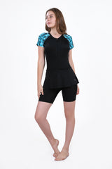 WOMENS CYCLING PRINT SWIMDRESS