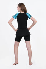 WOMENS CYCLING PRINT SWIMDRESS