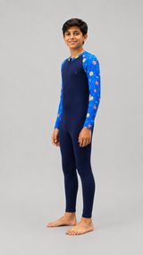BOYS BODY SUIT WITH PRINTED SLEEVES