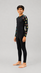 BOYS BODY SUIT WITH PRINTED SLEEVES
