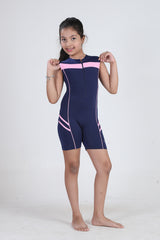 GIRLS HIGH NECK LONG LEGGING SWIMWEAR