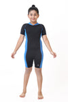 GIRLS TWO-TONE HALF LEG BODY SUIT