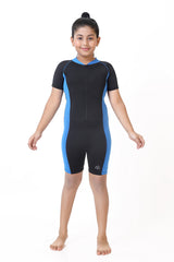 GIRLS TWO-TONE HALF LEG BODY SUIT