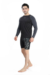 MENS LONG SLEEVE TWO-TONE SUN TOP