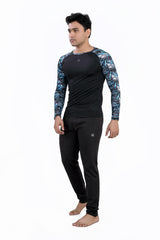 MENS LONG SLEEVE PRINTED SUN TOP