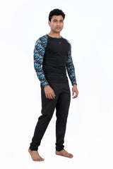 MENS LONG SLEEVE PRINTED SUN TOP