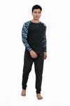 MENS LONG SLEEVE PRINTED SUN TOP